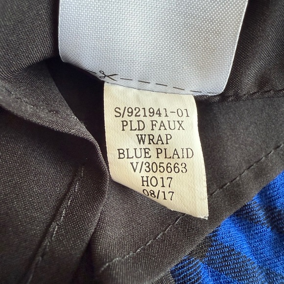 GAP Blue and Black Faux Wrap Mini Skirt for Casual Wear - Picture 5 of 8